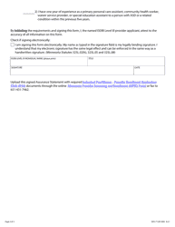 Form DHS-7120F-ENG Early Intensive Developmental and Behavioral Intervention (Eidbi) Level Iii Provider Assurance Statement - Minnesota Health Care Programs (Mhcp) - Minnesota, Page 2