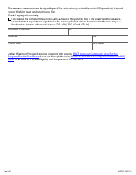 Form DHS-7967-ENG Housing Transition and Housing Sustaining Provider Assurance Statement - Minnesota Health Care Programs (Mhcp) - Minnesota, Page 2