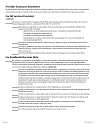 Form DHS-7618-ENG Home and Community-Based Services (Hcbs) Settings Provider Assurance Statement - Minnesota Health Care Programs (Mhcp) - Minnesota, Page 2