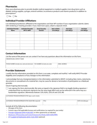 Form DHS-4016A-ENG Organization - Provider Enrollment Application - Minnesota Health Care Programs (Mhcp) - Minnesota, Page 6