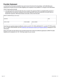 Form DHS-4474-ENG Health Care Case Coordinator - Provider Enrollment Application - Minnesota Health Care Programs (Mhcp) - Minnesota, Page 2