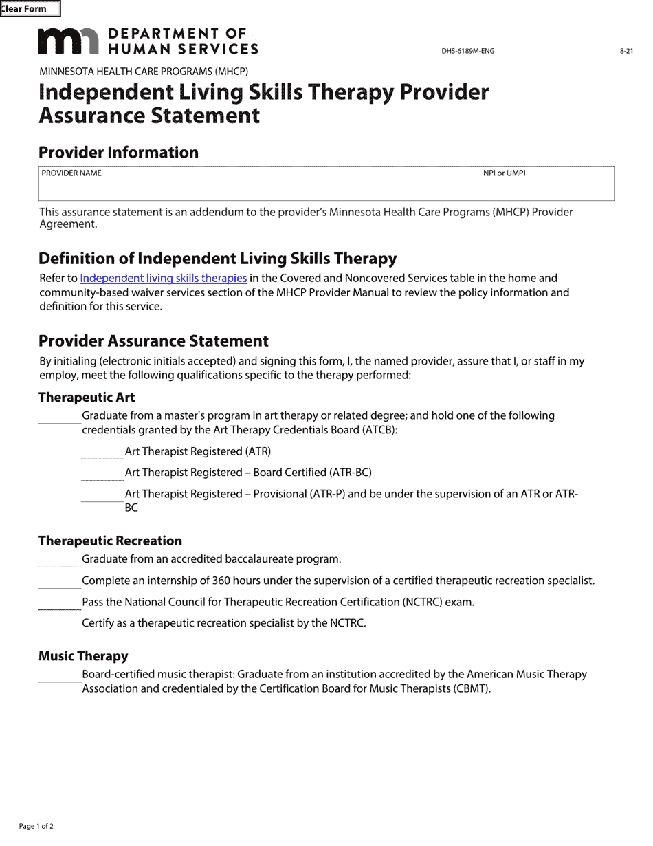 Form DHS-6189M-ENG - Fill Out, Sign Online and Download Fillable PDF ...
