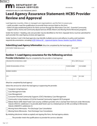 Document preview: Form DHS-6383-ENG Lead Agency Assurance Statement: Hcbs Provider Review and Approval - Minnesota Health Care Programs (Mhcp) - Minnesota