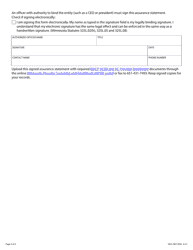 Form DHS-7807-ENG Positive Supports Provider Assurance Statement - Minnesota Health Care Programs (Mhcp) - Minnesota, Page 4