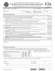 Form F2A Final Report Law Enforcement Medical Examination - Oregon, Page 3