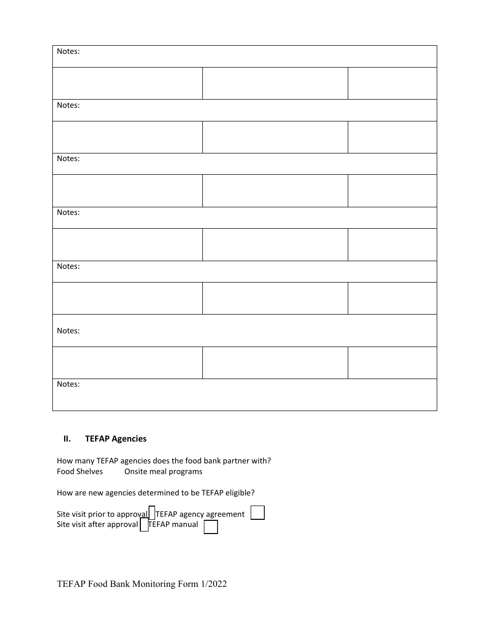 Tefap Food Bank Monitoring Form - Minnesota, Page 4