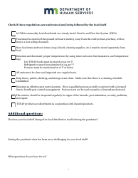 Monitor Forms for Shelf and Onsite - the Emergency Food Assistance Program (Tefap) - Minnesota, Page 4