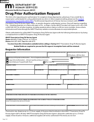 Document preview: Form DHS-4424-ENG Drug Prior Authorization Request - Minnesota Health Care Programs (Mhcp) - Minnesota