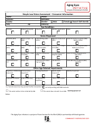 Document preview: Simple Low Vision Assessment - Minnesota