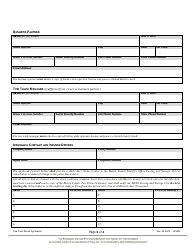 Tow Truck Permit Application - Harris County, Texas, Page 2