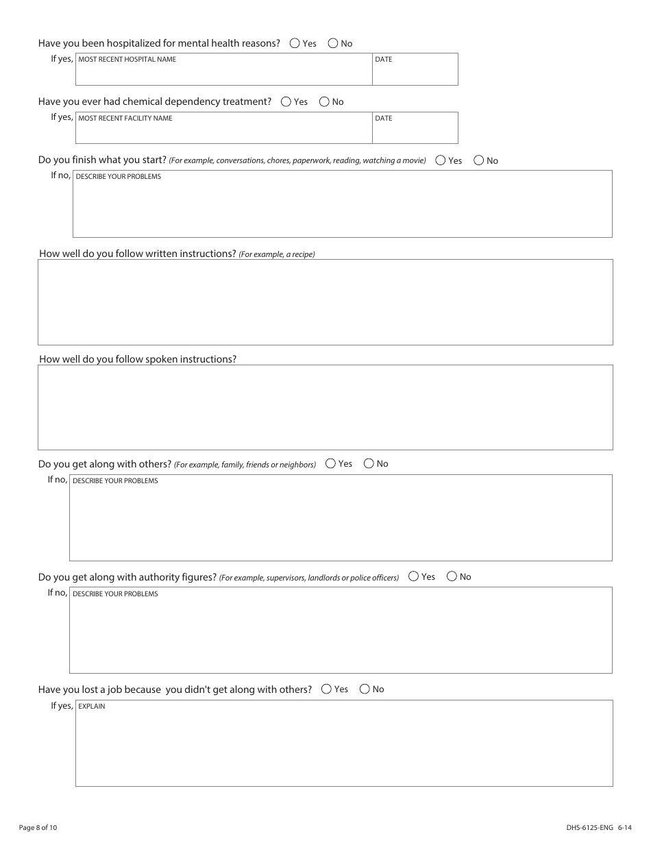 Form DHS-6125-ENG - Fill Out, Sign Online and Download Printable PDF ...