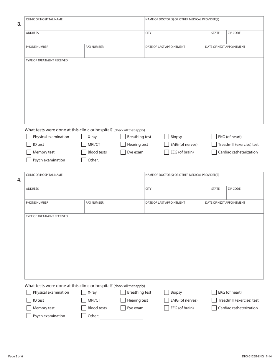 Form DHS-6125B-ENG State Medical Review Team (Smrt) Adult Continuing Disability Review Worksheet - Minnesota, Page 3