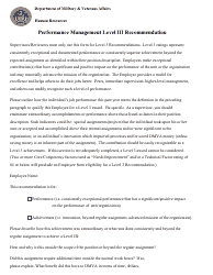 Document preview: Performance Management Level Iii Recommendation - Colorado