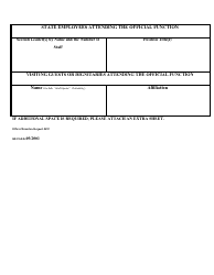 Official Functions Commitment Request - Colorado, Page 2