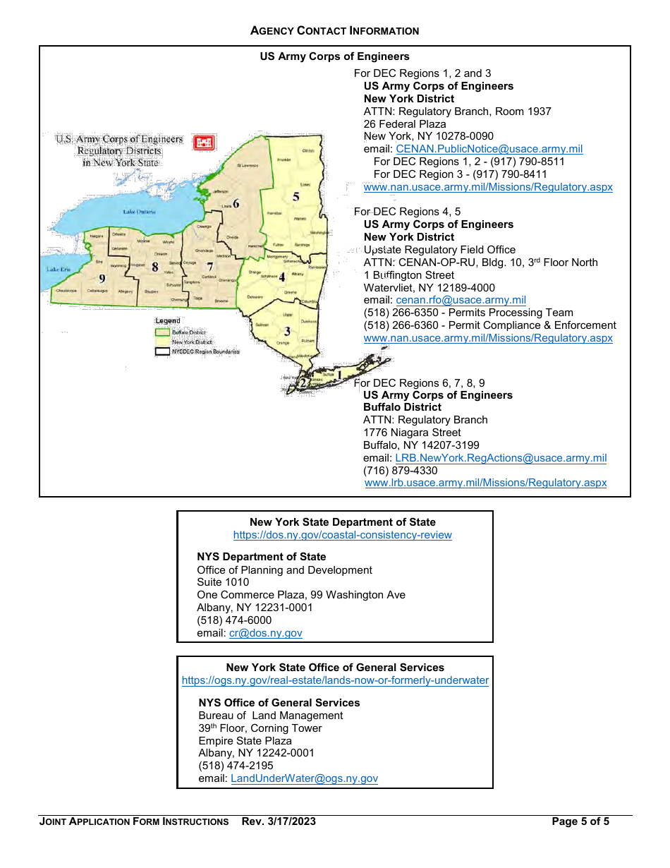 Instructions for Joint Application Form - New York, Page 5