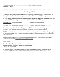 Nysdec Application for Bart Waiver - New York, Page 2