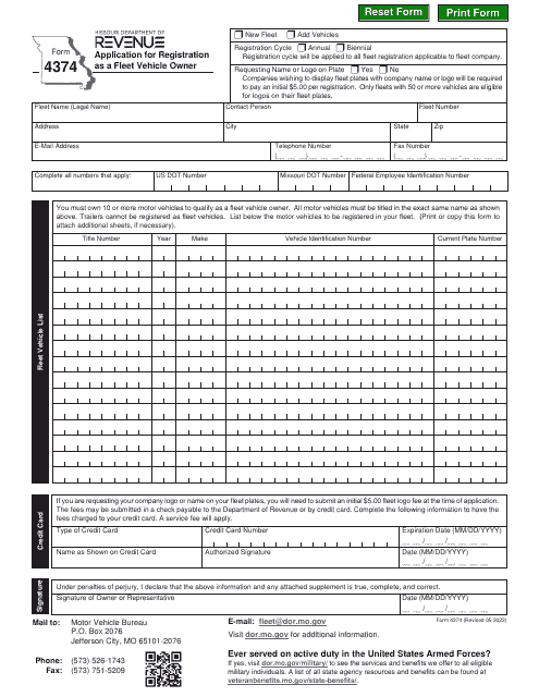 Form 4374  Printable Pdf