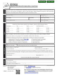 Document preview: Form 5261 Request for Fleet Plates With Company Name or Logo Design - Missouri