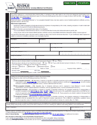Document preview: Form 5463 Commercial Driver License Medical Certification - Missouri