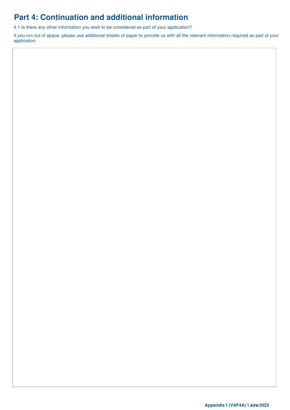 Form VAF4A Appendix 1 Family Settlement Application - United Kingdom, Page 7