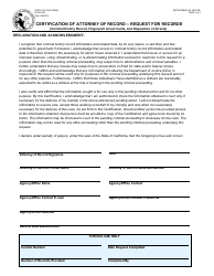 Form BCIA8700 Certification of Attorney of Record - Request for Records - California, Page 2