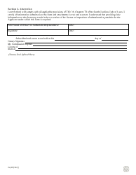 Service Contract Provider Initial Application Additional Questions Form - South Carolina, Page 2