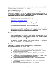 Research Grant Program Application - Arizona, Page 5