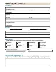 Application Form - New Brunswick, Canada, Page 2
