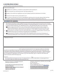 Notification Application Form - British Columbia, Canada, Page 3