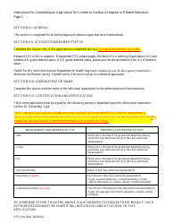 Instructions for Form HFS-9A, HFS-9B - Arkansas, Page 2