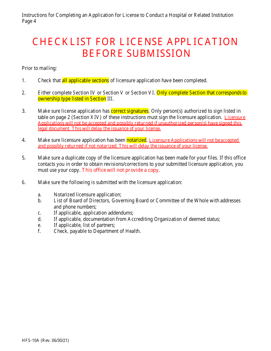 Instructions for Form HFS-9A, HFS-9B - Arkansas, Page 4