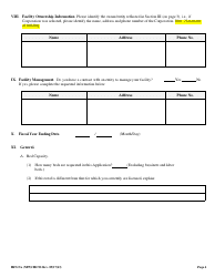 Form HFS-9A Application for License to Conduct a Hospital or Related Institution - Arkansas, Page 4