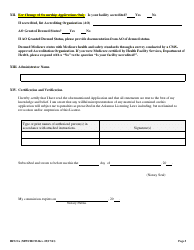 Form HFS-9A Application for License to Conduct a Hospital or Related Institution - Arkansas, Page 5