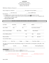 Document preview: Form AR920390Z EMS State Background Form - Arkansas
