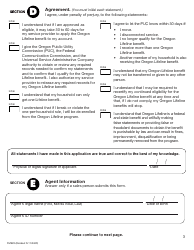 Form FM945 Oregon Lifeline Application (Free Wireless Service) - Oregon, Page 3