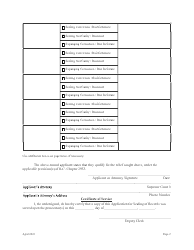 Criminal Record Sealing/Expungement Application - Franklin County, Ohio, Page 2