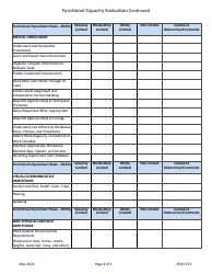 Form DOP-FCE2 Functional Capacity Evaluation - West Virginia, Page 4