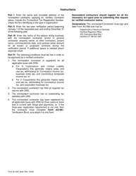Form AU-960 Nonresident Contractor Request for Verified Contractor Status - Connecticut, Page 2