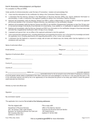 Form TPM-2 Certification for Listing in the Connecticut Tobacco Directory - Connecticut, Page 12