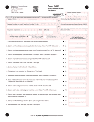 Document preview: Form O-MF Motor Vehicle Fuels Tax Return - Connecticut