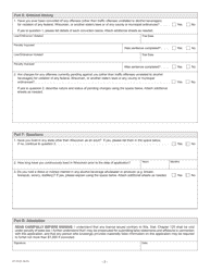Form AT-103 Alcohol Beverage License Application Supplemental Questionnaire - Wisconsin, Page 2