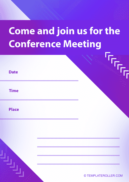 Conference Invitation Template