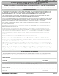 NGB Form 590 Statement of Understanding of Reserve Obligation and Responsibilities