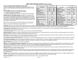 Form FI-00529-09 Sema4 Employee Expense Report - Minnesota, Page 2
