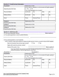 DCYF Form 05-008 Early Eceap Prescreen &amp; Application (Combined Form) - Washington, Page 4