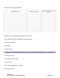 DCYF Formulario 10-043 Estudio Del Hogar - Washington (Spanish), Page 5