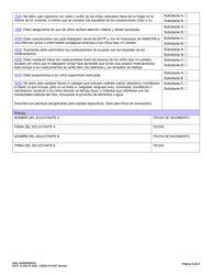 DCYF Formulario 10-290 Acuerdos Del Wac - Washington (Spanish), Page 2