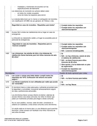 DCYF Formulario 10-183 Lista De Inspeccion Del Hogar (Con Licencia) - Washington (Spanish), Page 3