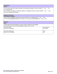 DCYF Form 13-001A Applicant Medical Self Report - Confidential - Washington (English/Samoan), Page 3