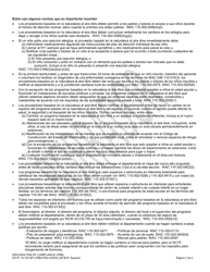 DCYF Formulario 15-703 Declaracion De Cumplimiento (Para Programas Basados En La Naturaleza Al Aire Libre) - Washington (Spanish), Page 2